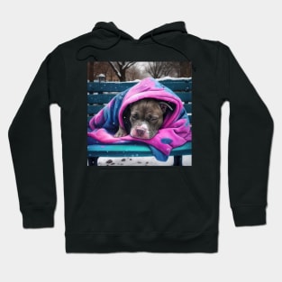 Sleepy Pit Bull Puppy Hoodie